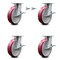 Service Caster 8 Inch Kingpinless Poly on Aluminum Wheel Caster Brakes 2 Swivel Locks SCC, 4PK SCC-KP30S820-PAR-SLB-BSL-2-SLB-2 - alternate 1